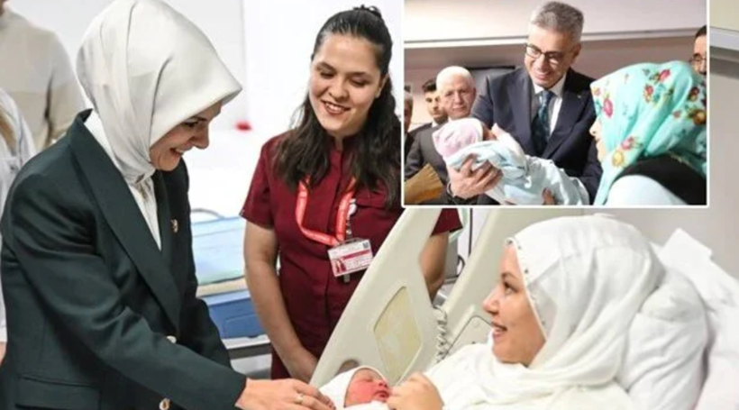 Bakanlardan İstanbul ve Ankara'da yeni yılın ilk bebeklerine ziyaret - Resim: 1