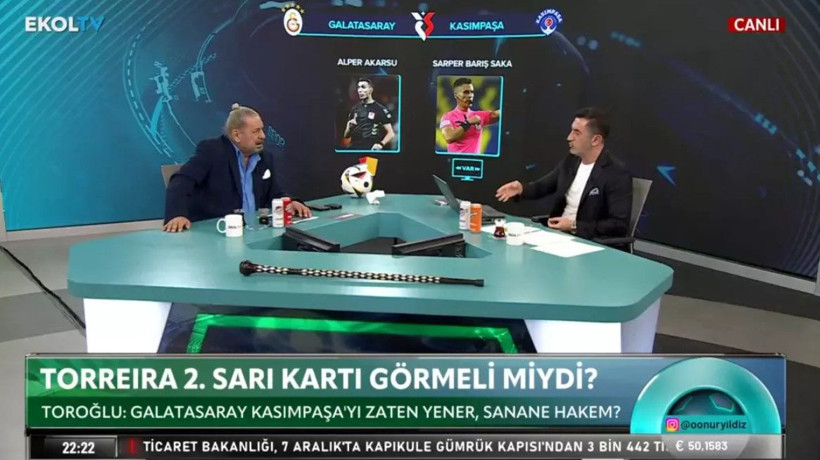 Erman Toroğlu canlı yayında yüklendi! ''At Torreira'yı! At abi! 2. sarı karttan at!'' - Resim: 3