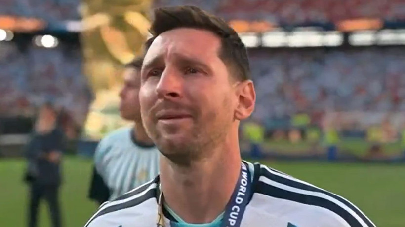 Lionel Messi, Dünya Kupası finali sonrası gözyaşlarını tutamadı - Fotoğraf: 4