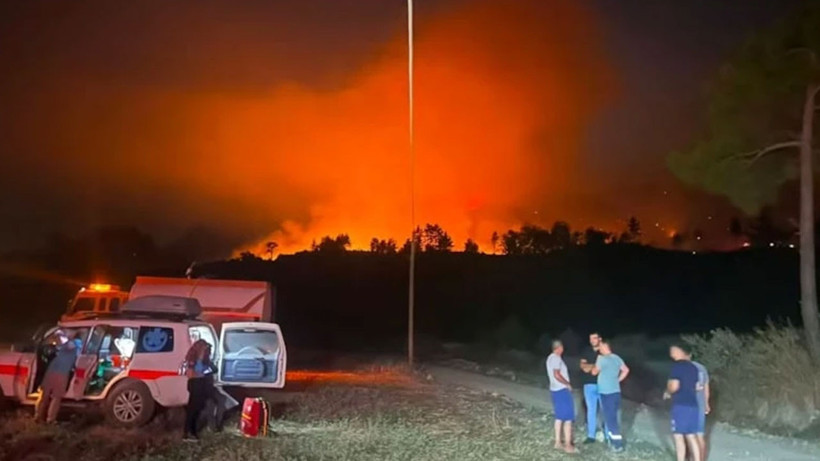 Antalya'daki yangını söndürme çalışmaları sürüyor - Fotoğraf: 4