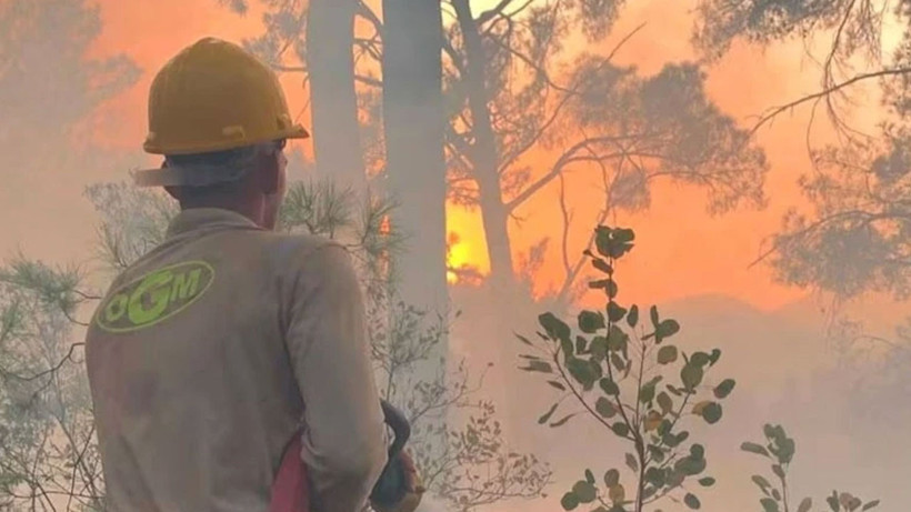 Antalya'daki yangını söndürme çalışmaları sürüyor - Fotoğraf: 7