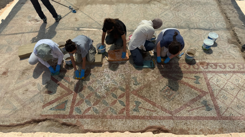 Pompeiopolis’te binlerce yıllık miras gün ışığına kavuştu! 105 metrekarelik mozaik ortaya çıkarıldı - Fotoğraf: 9