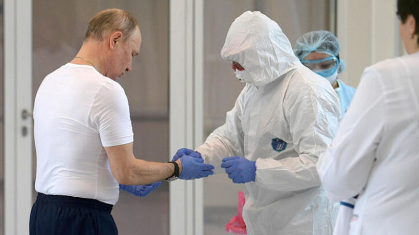 Putin'den koronavirüs hastanesine ziyaret - Resim: 3