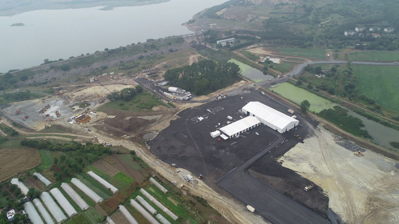 Kanal İstanbul inşaatı havadan görüntülendi - Resim: 1