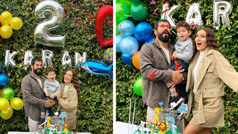 Fahriye Evcen ile Burak Özçivit oğullarının doğum gününü kutladı - Resim: 3