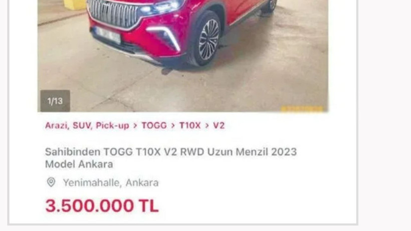 Resmi satış fiyatı 953 bin liradan başlayan Togg'un ikinci eli 4 milyona dayandı - Resim: 2
