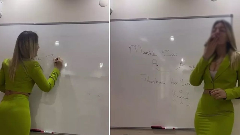 Fidan Öğretmen göğüs dekoltesini abarttı! "O eteğin içine o giyilir mi Allah'ın köylüsü" - Resim: 3