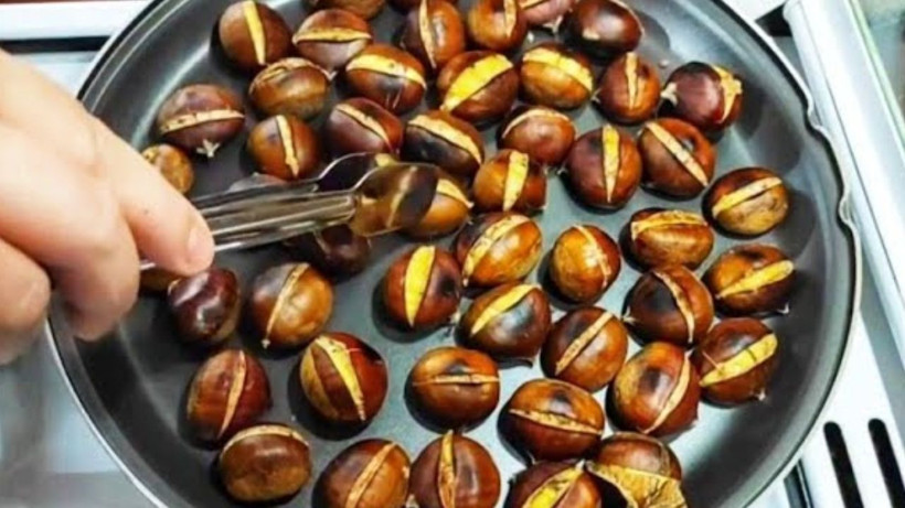 Kestanenin mandalina gibi soyulmasını sağlıyor * sokak satıcıların sır yöntemi - Resim: 1