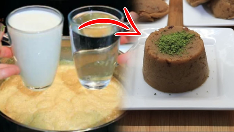 Tam kıvamında pamuk irmik helvanın sırrı* Antakya usulü olması için tencereye ekleyin - Resim: 1