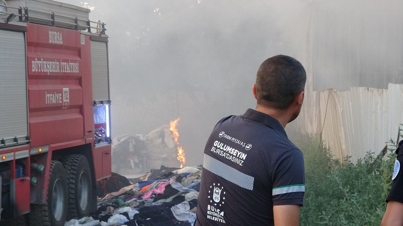 Bursa'da geri dönüşüm tesisinde yangın - Resim: 4