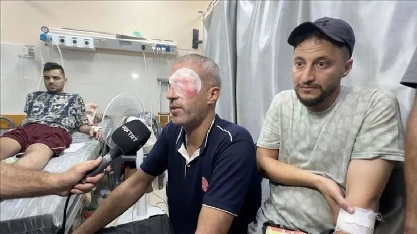 İsrail Gazze'de gazetecilere saldırdı! TRT kameramanı ve asistanı yaralandı - Resim: 3