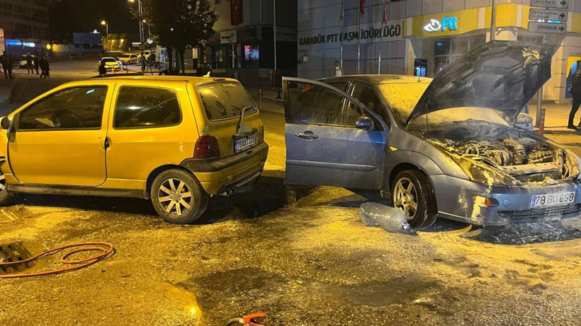 Karabük'te cep telefonunu almak için yanan aracın içine girdi - Resim: 2