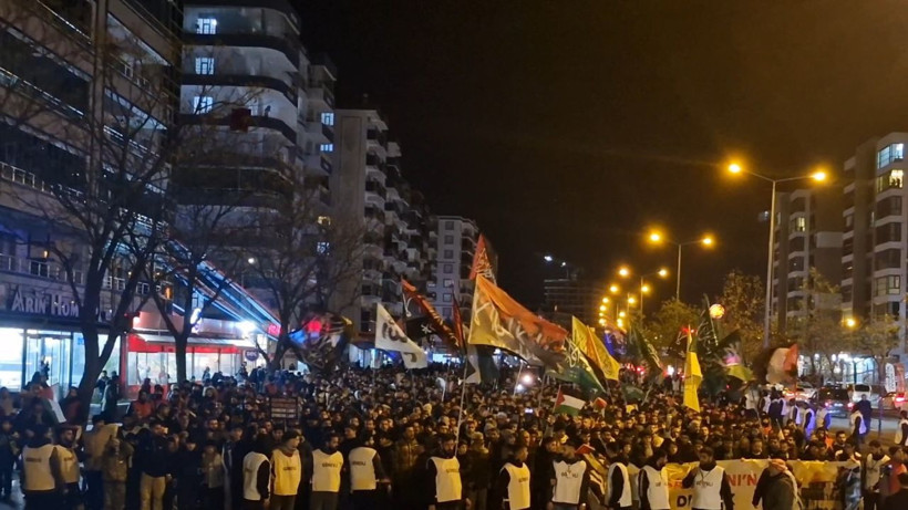 Diyarbakır'da ‘Büyük Aksa Tufanı Yürüyüşü’ düzenlendi - Resim: 4