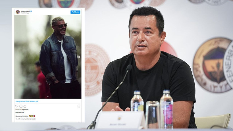 Icardi'nin "Deja Vu" paylaşımına Acun Ilıcalı'dan tepki: Futbolcu hiçbir zaman rakip başkana saygısızlık yapmaz - Resim: 1