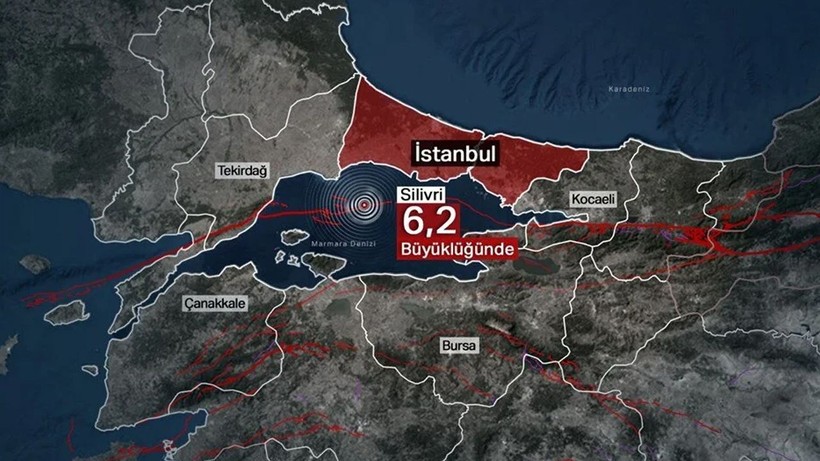 Kumburgaz fay hattı hangi ilçelerden geçiyor? Herkes bu haritayı merak ediyordu - Resim: 2