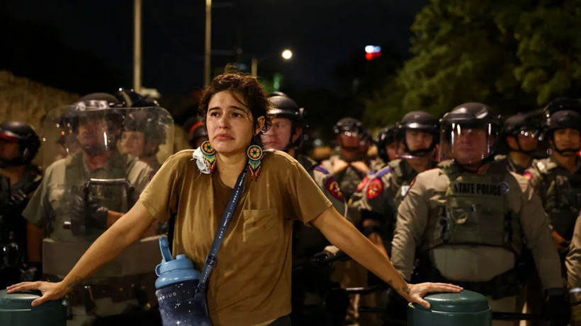 ABD'nin Teksas eyaletinde protestolara karşı 7 bin asker görevlendirildi - Resim: 4