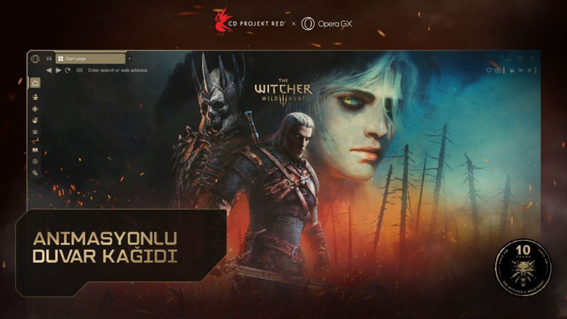 Opera GX’ten Witcher hayranlarına sürpriz: 10. yıla özel tarayıcı sürümü - Resim: 3