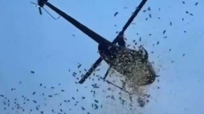 ABD'de vasiyet üzerine helikopterden 5 bin dolar para saçıldı - Resim: 1