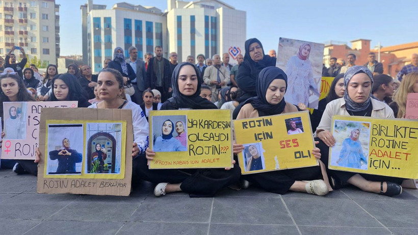 Diyarbakır'da Rojin Kabaiş için oturma eylemi düzenlendi - Resim: 4