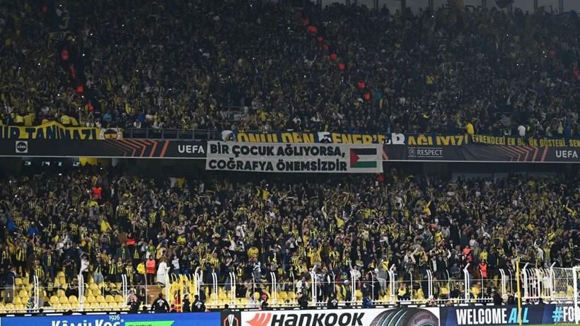 Fenerbahçe taraftarından Filistin'e destek - Resim: 1