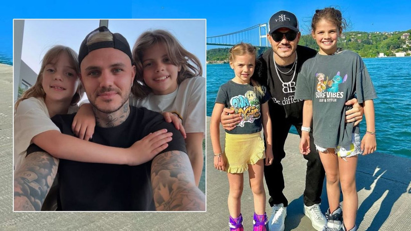 Mauro Icardi 150 gün sonra kızlarıyla buluştu - Resim: 1
