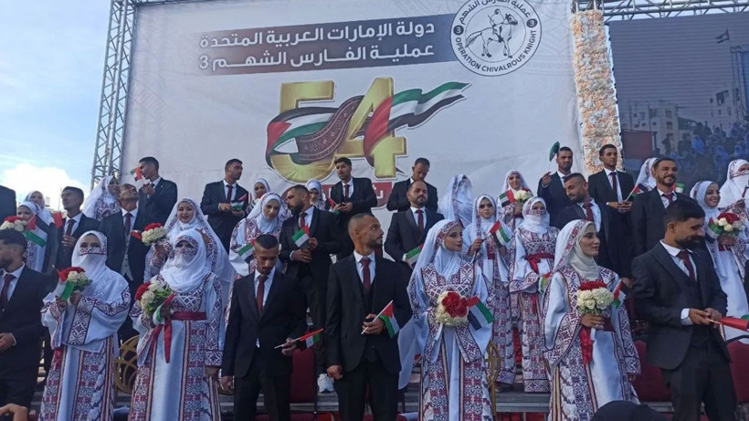 Gazze'de savaşın gölgesinde toplu nikah töreni: 54 çift dünya evine girdi - Resim: 3