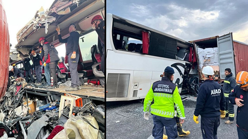 Osmaniye'de katliam gibi kaza: Yolcu otobüsü TIR'a çarptı! 7 kişi hayatını kaybetti - Resim: 2