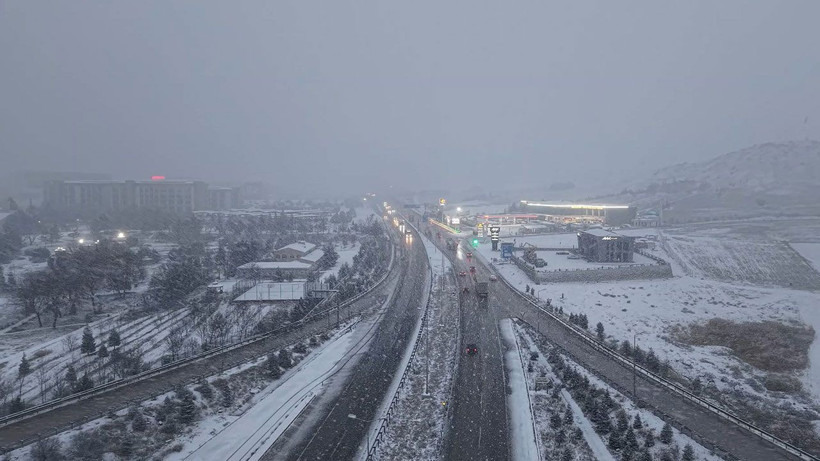 Ulaşımda 43 ilin geçiş güzergahı Kırıkkale'de kar yağışı etkili oldu - Resim: 4