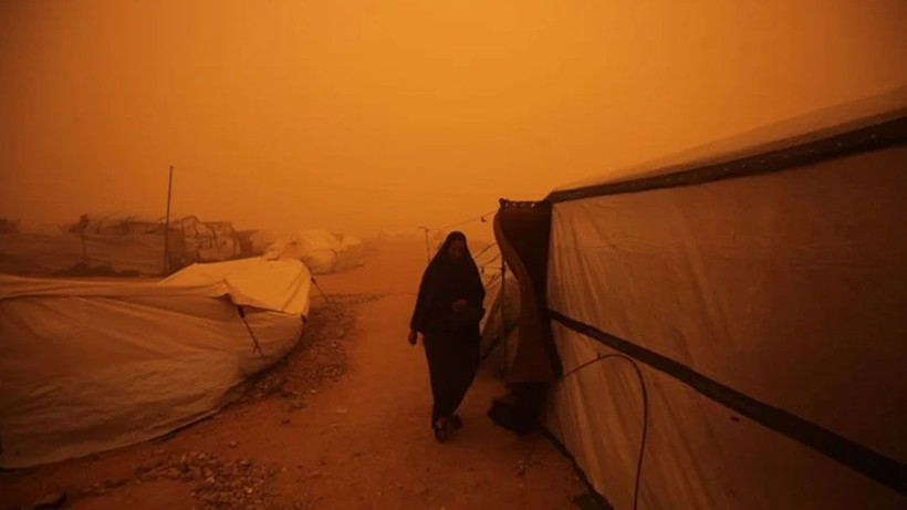 Gazze'de kum fırtınası Filistinlilere zor anlar yaşattı - Resim: 3