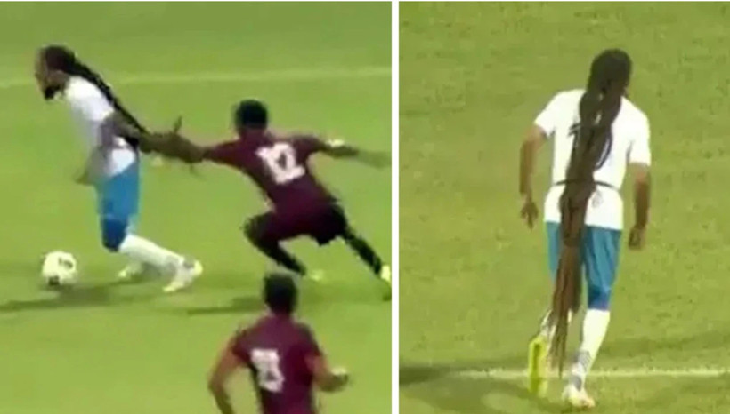 Futbol dünyası bu olayı konuşuyor! Uzun saçlarıyla rakibe 2 kırmızı kart aldırdı - Fotoğraf: 5