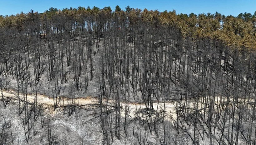 Tam 54 saat sürdü! Karabük'te yanan alanlar havadan görüntülendi - Resim: 1