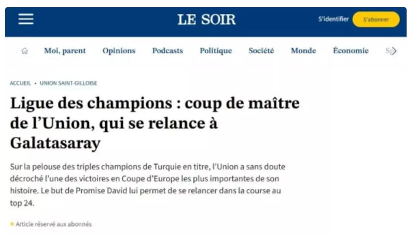 Belçika basınından küstah manşet! Galatasaray galibiyeti sonrası olay hamle - Resim: 2