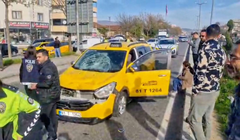 Taksinin çarptığı yaya öldü - Resim: 1