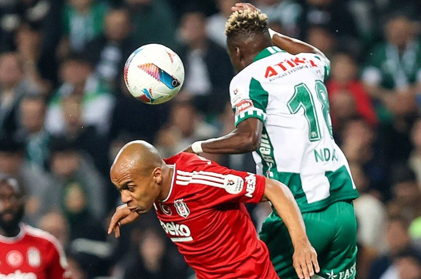 Beşiktaş 9 kişilik rakibi Konyaspor'a 1-0 mağlup oldu! Büyük şok yaşandı - Resim: 4