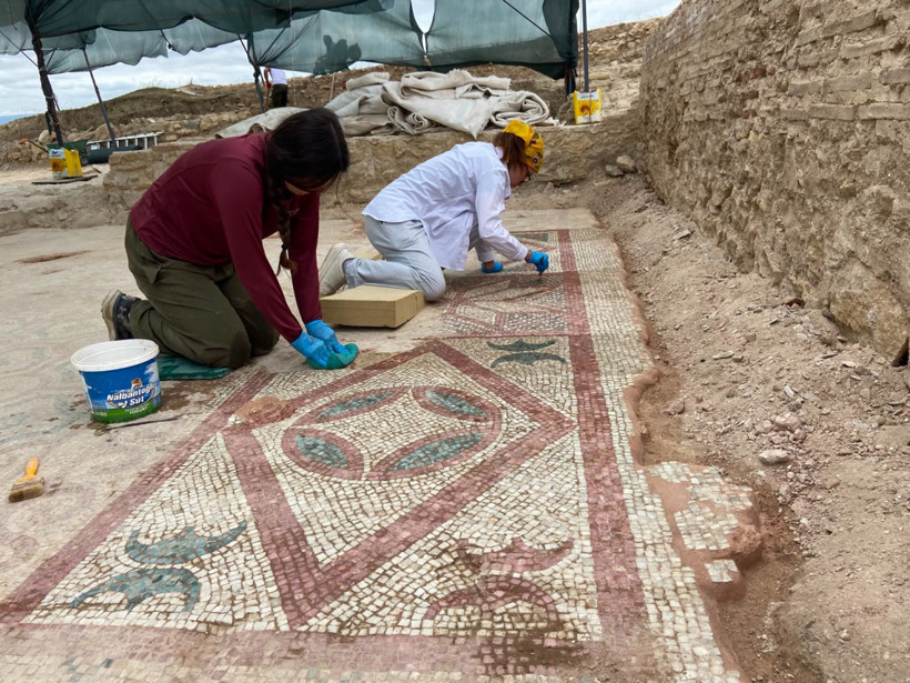 Pompeiopolis’te binlerce yıllık miras gün ışığına kavuştu! 105 metrekarelik mozaik ortaya çıkarıldı - Fotoğraf: 10