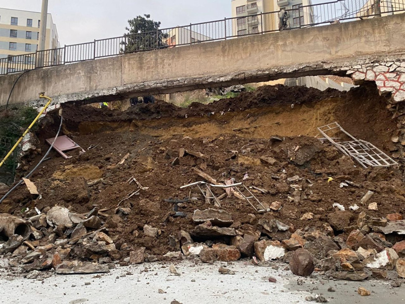 Kocaeli’de 10 metrelik istinat duvarı okul bahçesine devrildi - Resim: 4