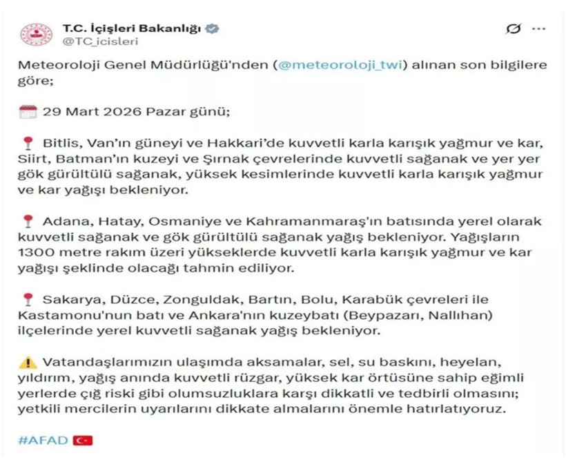 Yeni hafta soğuk havayla geliyor: 18 il için kar ve sağanak uyarısı - Fotoğraf: 5