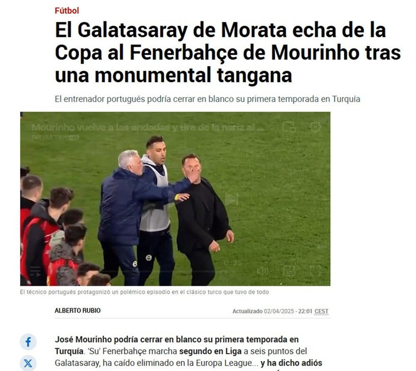 Mourinho'nun Okan Buruk'a hareketi dünya basınında: Marca'dan 2011'e flaş gönderme! - Fotoğraf: 4