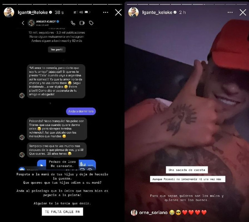 Icardi, L-Gante’ye rest çekti: Wanda seni kukla yaptı! Dikkat et, her zaman dönüyor - Resim: 3