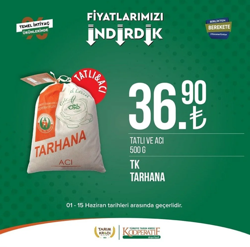 Tarım Kredi Kooperatif Market 5-15 Haziran 2023 indirimleri; Temel ihtiyaç ürünlerine bakın - Resim: 4