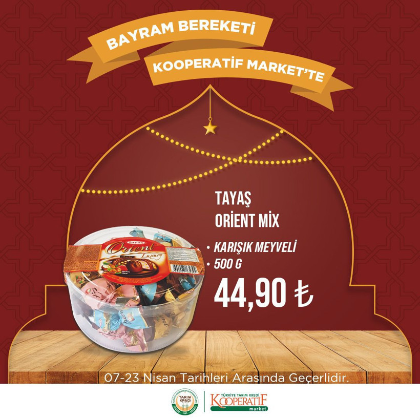Tarım Kredi Kooperatif Marketlerinde 1 kilo çay 72,99 TL; Tarım Kredi Market bayram şekeri, çikolata, lokum... - Resim: 4
