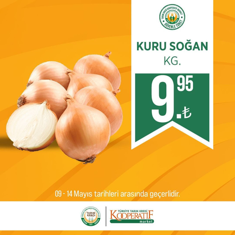 Tarım Kredi Kooperatif Market yeni indirimli ürünleri paylaştı; Soğanın kilosu 9,90 TL'ye düştü - Resim: 2