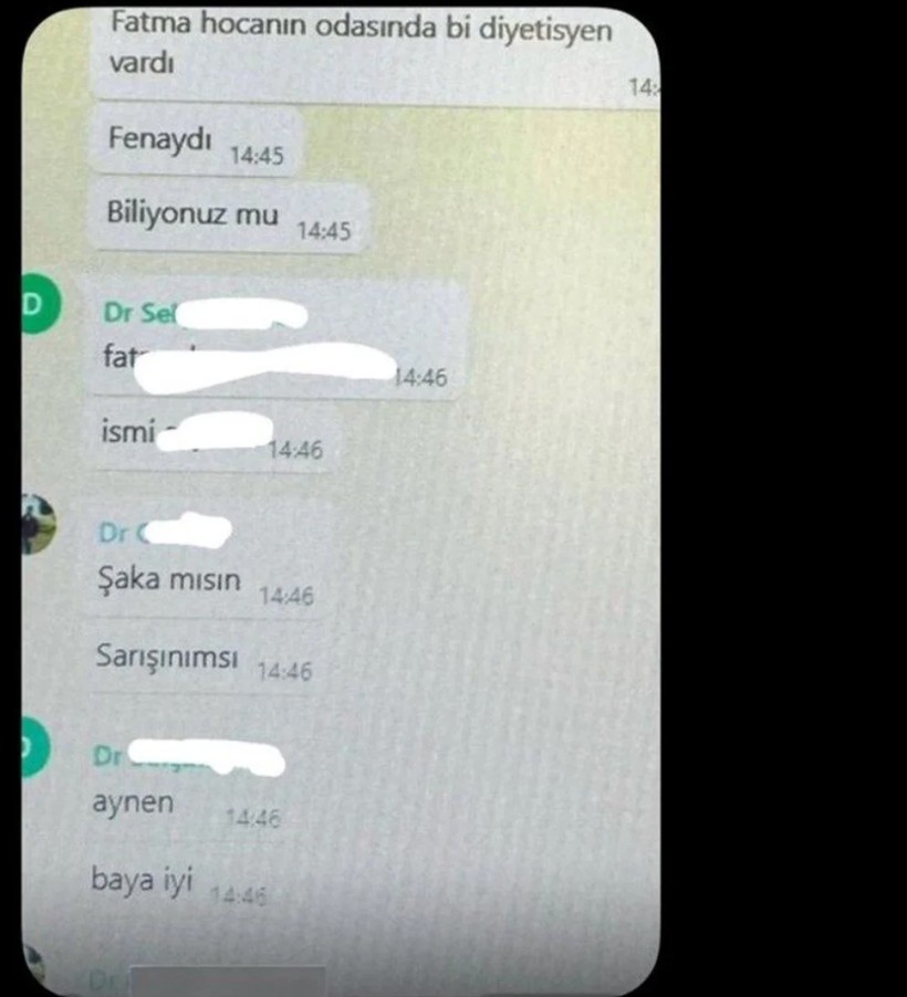 Konya Selçuk Üniversitesi Tıp Fakültesi Hastanesi'nde skandal! Doktorların mesajları tek tek ifşa oldu! Mesajlar iğrenç... - Resim: 2