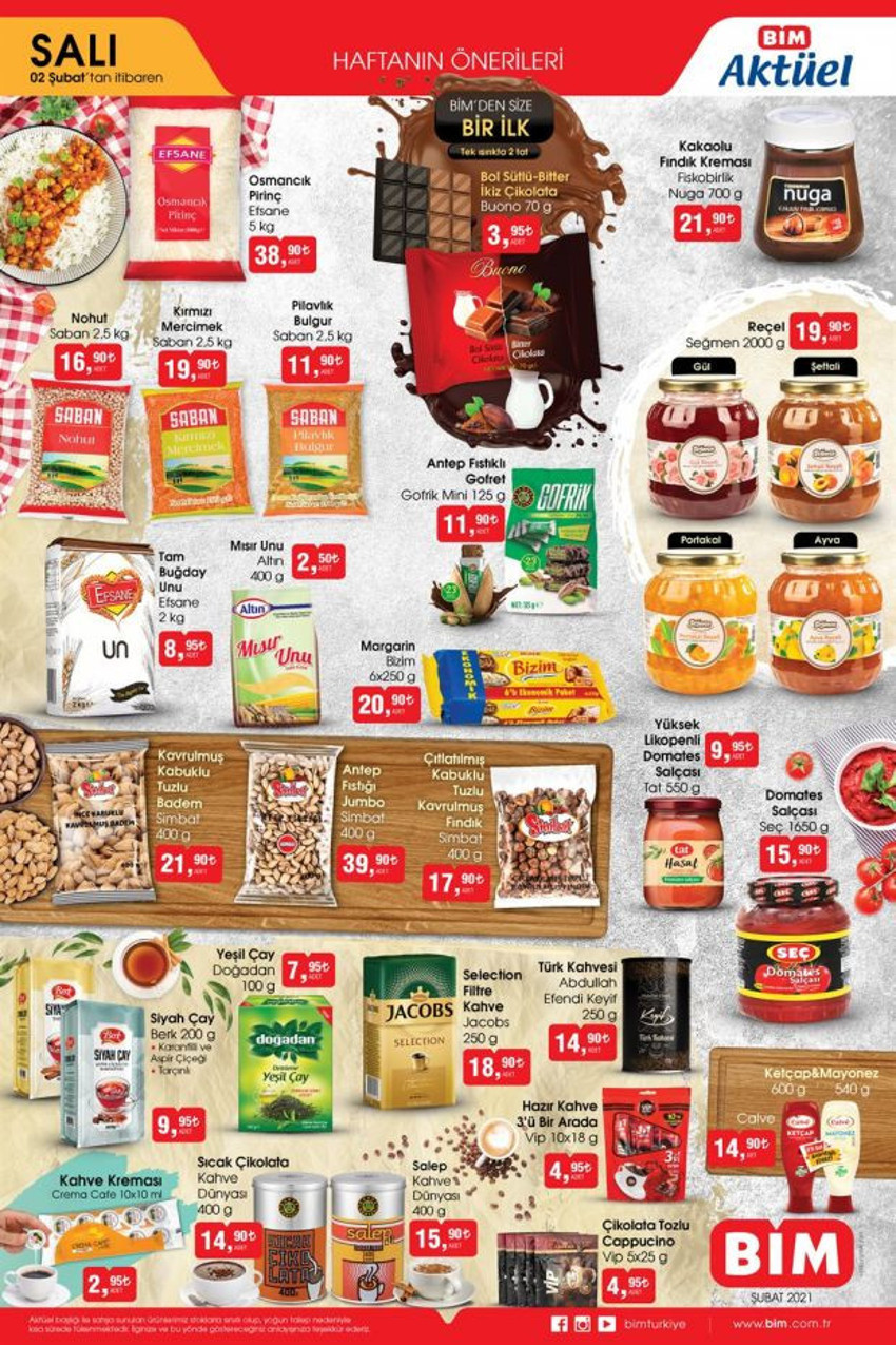 BİM 2 Şubat 2021 aktüel ürünler kataloğu! BİM'de bu hafta neler var? BİM indirimli ürünler listesi - Resim : 1