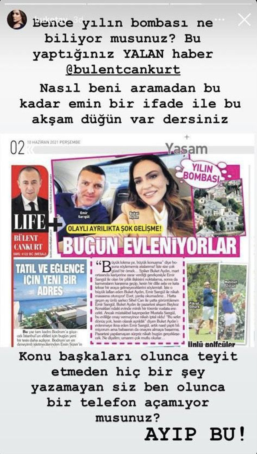 Buket Aydın, evlilik iddiasına ateş püskürdü - Resim : 1