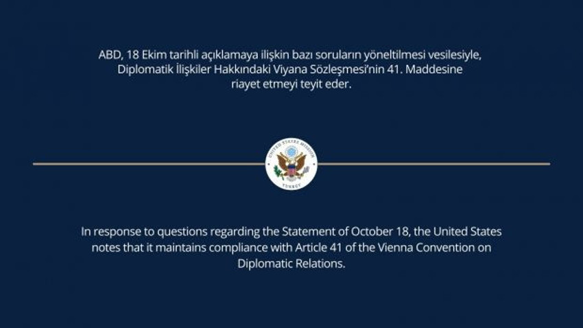 Büyükelçiliklerden geri adım: Ülkelerin içişlerine karışmamaya dair maddeye riayet ediyoruz - Resim : 1