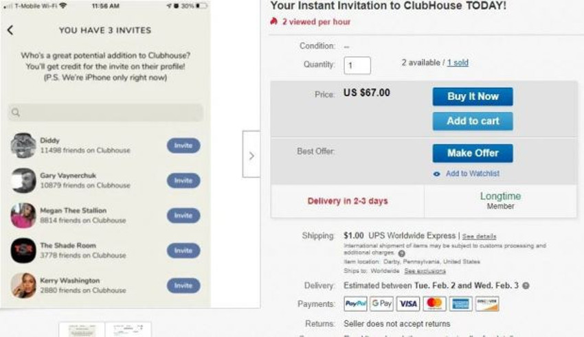 Clubhouse davetiyesi karaborsaya düştü - Resim : 3