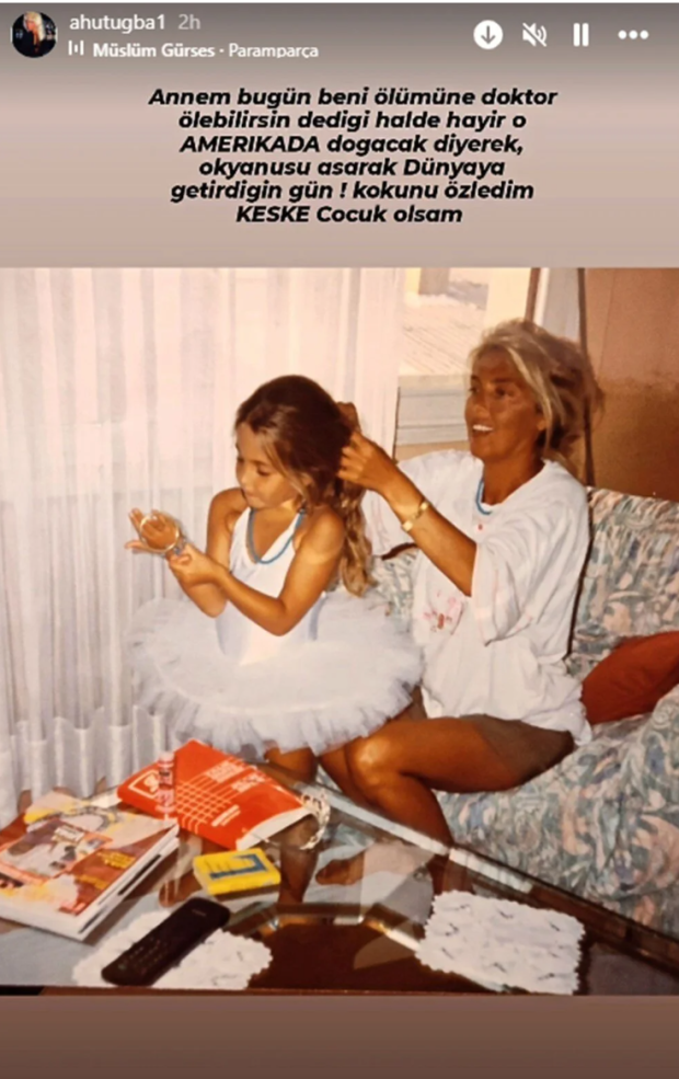 Ahu Tuğba'nın kızı Anjelik: Kokunu özledim, keşke çocuk olsam - Resim : 1