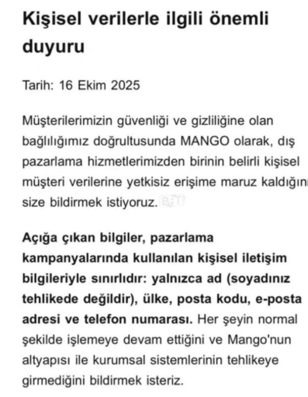 Mango'dan alışveriş yapanlara büyük şok! Müşteri verileri çalındı - Resim : 1