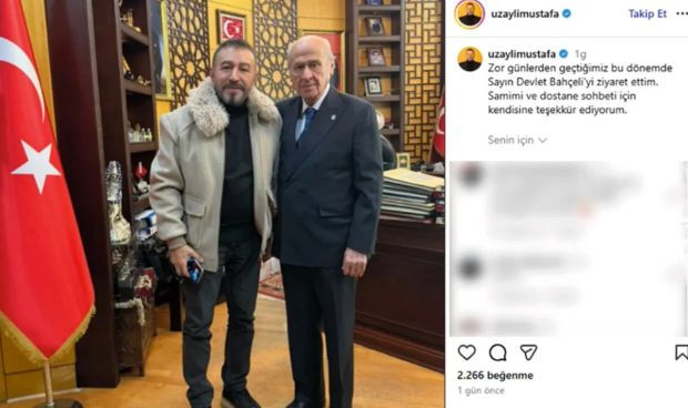 MHP lideri Devlet Bahçeli'ye sürpriz ziyaret! Sosyal medya hesabından paylaştı - Resim : 1